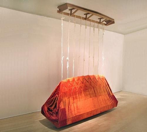 319811407  (velvet, wood, canvas, cotton batting, thread)